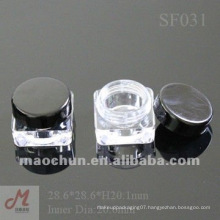 SF031 Square plastic empty cosmetic jars